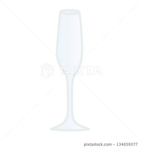 Champagne glass illustration Champagne glass illustration 134839377
