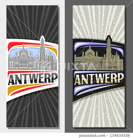 Vector vertical layouts for Antwerp Vector vertical layouts for Antwerp 134839386