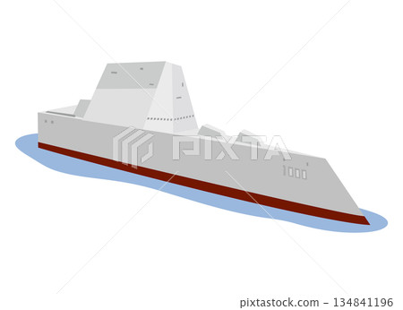 朱姆沃爾特級驅逐艦示意圖 134841196