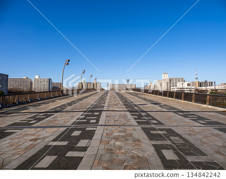 Momiji Bridge over the Old Nakagawa River Momiji Bridge over the Old Nakagawa River 134842242