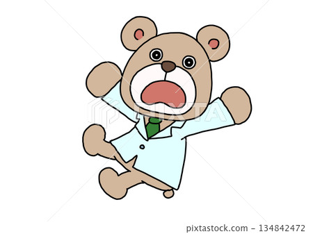 一隻熊嚇了一跳 一隻熊嚇了一跳 134842472