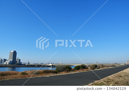 National Route 4 on the Arakawa River National Route 4 on the Arakawa River 134842529