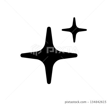 AI star icon. Artificial intelligence symbol. Digital AI robot sign. Magic star burst icon. Smart assistant sign. Modern graphic design element. Vector illustration isolated on white background AI star icon. Artificial intelligence symbol. Digital AI robot sign. Magic star burst icon. Smart assistant sign. Modern graphic design element. Vector illustration isolated on white background 134842615