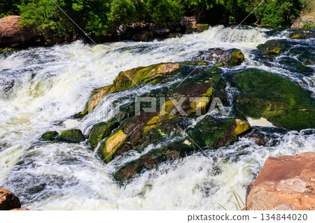 Rapids on the Inhulets river in Kryvyi Rih, Ukraine 134844020