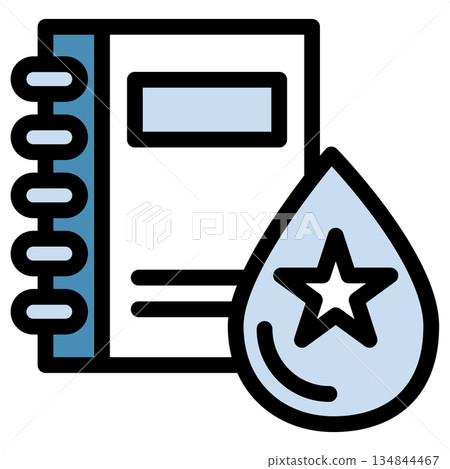 Illustration icon material: Rain document file 167 134844467