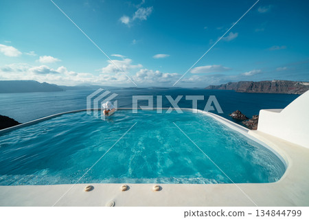 希臘聖托里尼島的美景 134844799