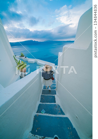 希臘聖托里尼島的美景 134844836