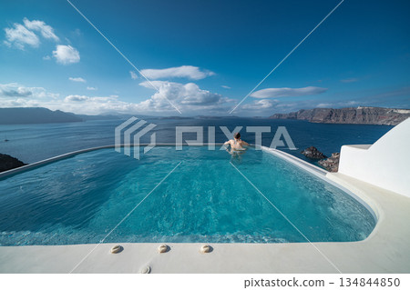 希臘聖托里尼島的美景 134844850