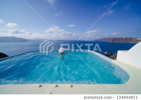 希臘聖托里尼島的美景 134844851