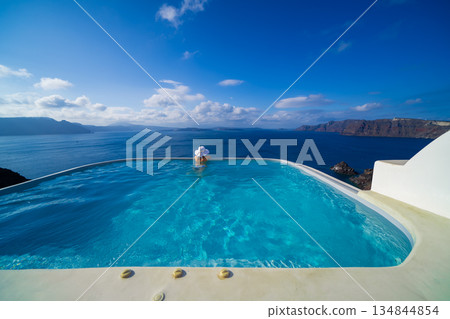 希臘聖托里尼島的美景 134844854