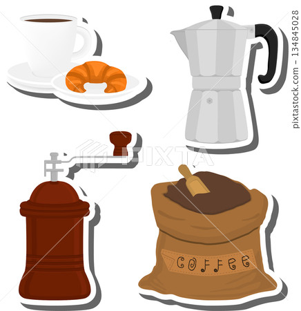 big colored set different types maker kettle big colored set different types maker kettle 134845028