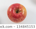 Red apple San Fuji white background 134845153