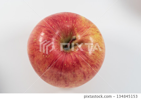 Red apple San Fuji white background Red apple San Fuji white background 134845153