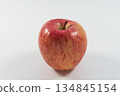 Red apple San Fuji white background 134845154