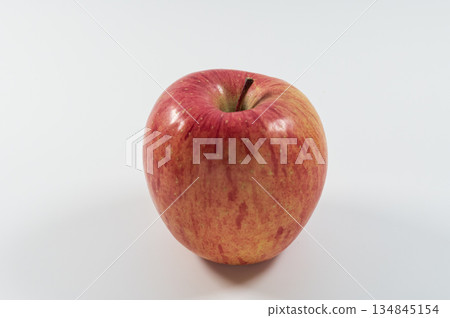 Red apple San Fuji white background Red apple San Fuji white background 134845154