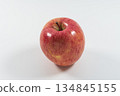 Red apple San Fuji white background 134845155