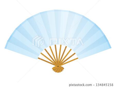 藍色風扇向量圖 134845158