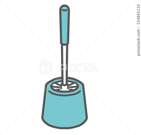 馬桶刷和清潔刷插圖 馬桶刷和清潔刷插圖 134845210