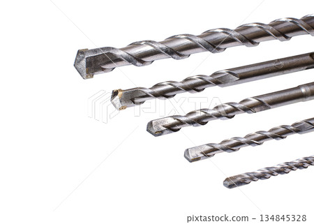 Concrete drills on a white 134845328