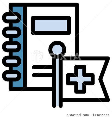 插圖圖示素材:十字標記文件檔 182 插圖圖示素材:十字標記文件檔 182 134845433