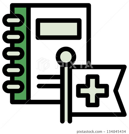 插圖圖示素材:十字標記文件檔 183 插圖圖示素材:十字標記文件檔 183 134845434