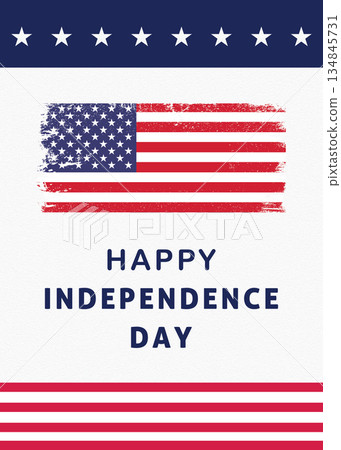 American Flag Distressed Design for Independence Day Celebrations and Events 134845731