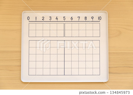 Elementary school math set tray Elementary school math set tray 134845973