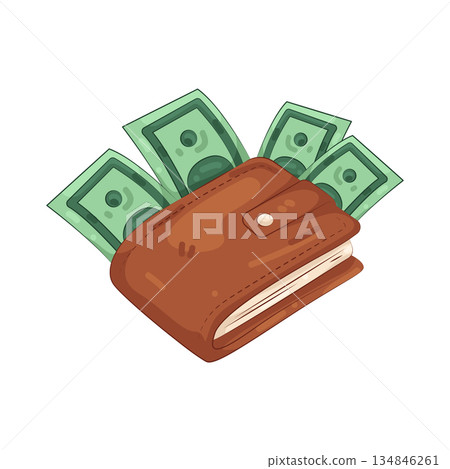 Illustration of wallet 134846261