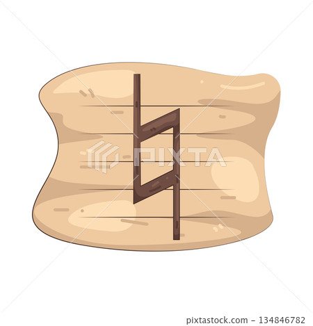 Illustration of natural sign Illustration of natural sign 134846782