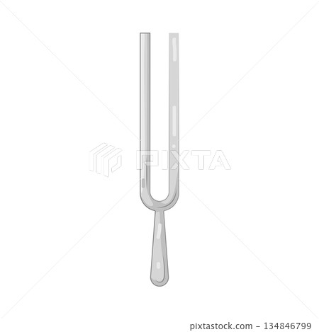 Illustration of tuning fork Illustration of tuning fork 134846799