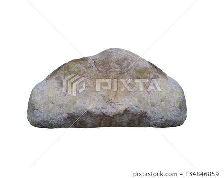White stone isolated on white background 134846859