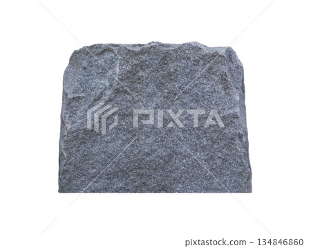 White stone isolated on white background 134846860