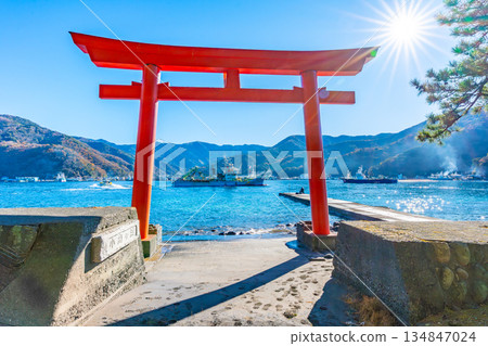 Morokuchi Shrine Torii, Suruga Bay and Mt.Fuji "Toda, Numazu City" Morokuchi Shrine Torii, Suruga Bay and Mt.Fuji "Toda, Numazu City" 134847024