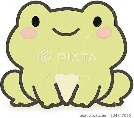 可愛又柔和的動物角色插畫 134847050