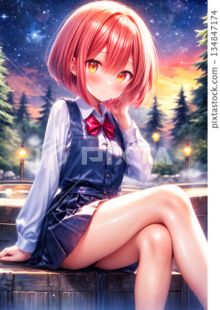 Red-haired girl 134847174