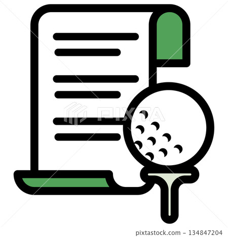 Illustration icon material: Golf sports file 325 Illustration icon material: Golf sports file 325 134847204