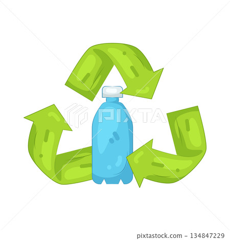 Illustration of recycle bottle Illustration of recycle bottle 134847229