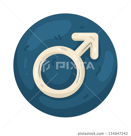 Illustration of male symbol Illustration of male symbol 134847242