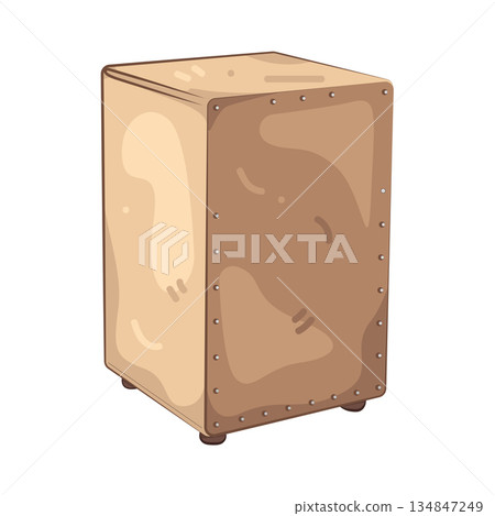 Illustration of cajon 134847249