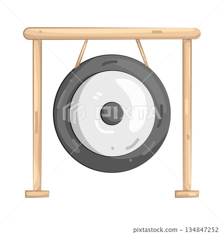 Illustration of gong Illustration of gong 134847252