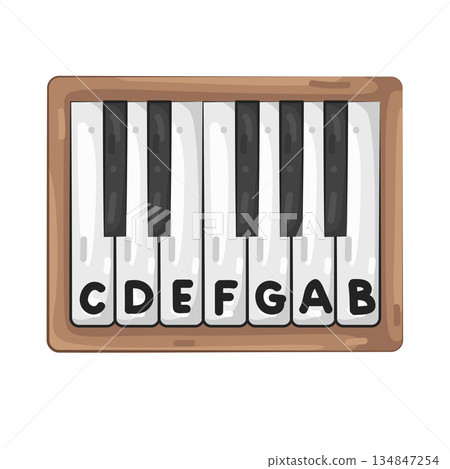 Illustration of piano Illustration of piano 134847254