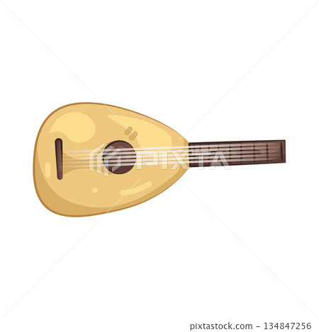Illustration of lute 134847256