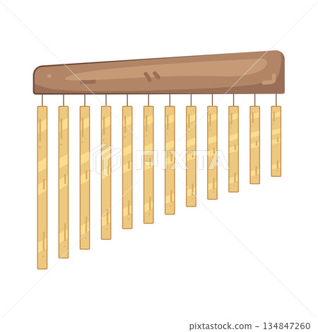 Illustration of chimes Illustration of chimes 134847260