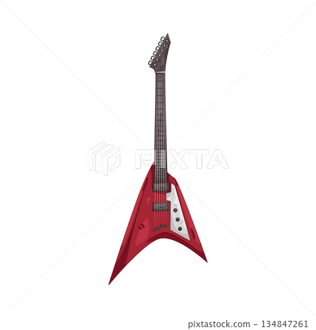 Illustration of electric guitar 134847261
