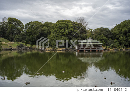Scenery of Kiyosumi Garden in late autumn Scenery of Kiyosumi Garden in late autumn 134849242