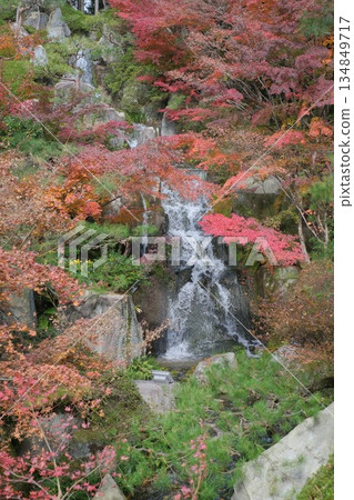 三溪園的三層瀑布 三溪園的三層瀑布 134849717