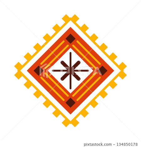 Ethnic pattern. Geometric and aztec decor element. Trendy backgrounds and logotype. Vector. Isolated Ethnic pattern. Geometric and aztec decor element. Trendy backgrounds and logotype. Vector. Isolated 134850178