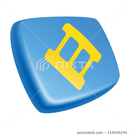Social media icon. Speech bubble for online social media in modern and minimalist design. Perfect for websites, apps, and presentations. Cartoon design symbol isolated on white background 134850244