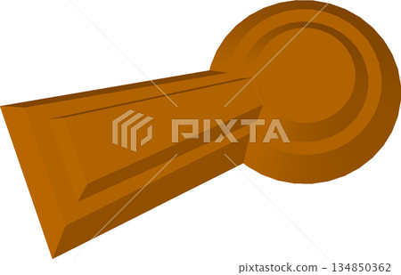 Keyhole-shaped keyhole Keyhole-shaped keyhole 134850362