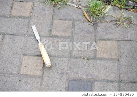 Hand chisel carpentry and cutting tool. Stemmeisen 134850450